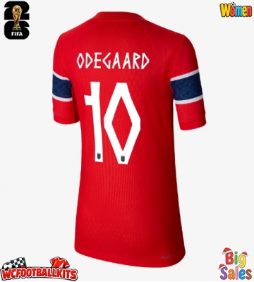 Norway Martin Odegaard #10 Replica Home Stadium Shirt for Women World Cup 2026 Short Sleeve